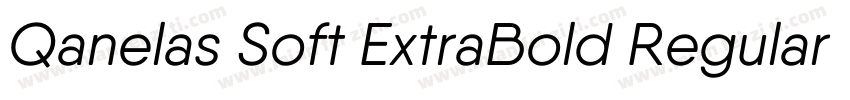 Qanelas Soft ExtraBold Regular字体转换